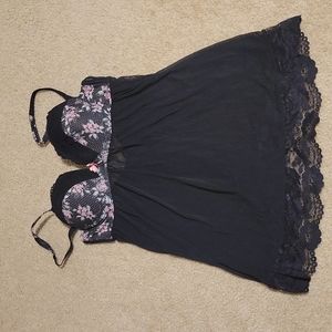 Black and floral Baby doll